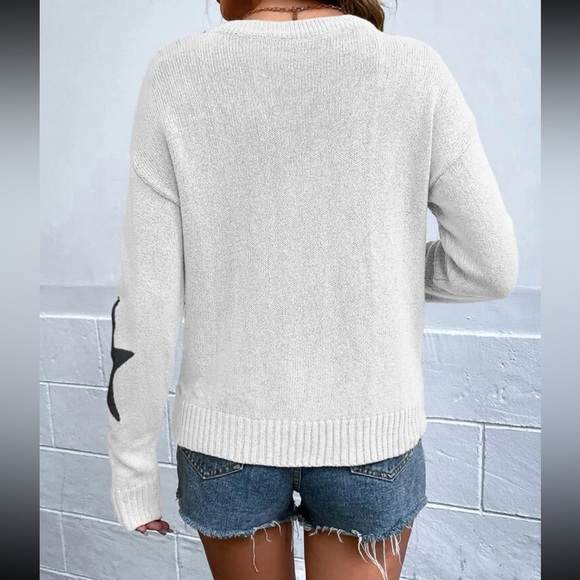 Stars print sweater top - Picture 5 of 15